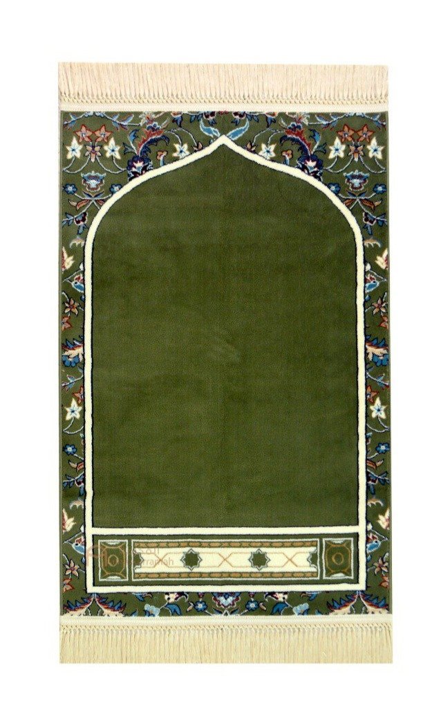 Buy Makkah imam prayer mat - green color - www.almukarramah.com